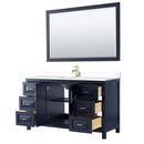 Daria 60 Inch Single Bathroom Vanity in Dark Blue - 27