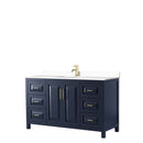 Daria 60 Inch Single Bathroom Vanity in Dark Blue - 22