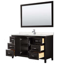Daria 60 Inch Single Bathroom Vanity in Dark Espresso - 9