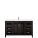 Daria 60 Inch Single Bathroom Vanity in Dark Espresso - 6