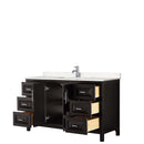 Daria 60 Inch Single Bathroom Vanity in Dark Espresso - 5