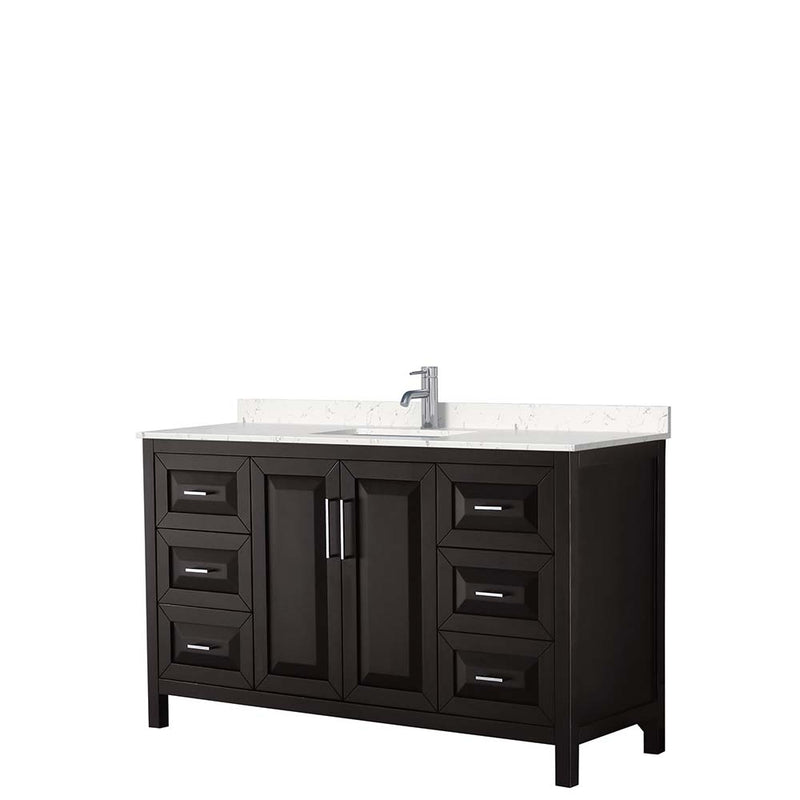 Daria 60 Inch Single Bathroom Vanity in Dark Espresso - 4