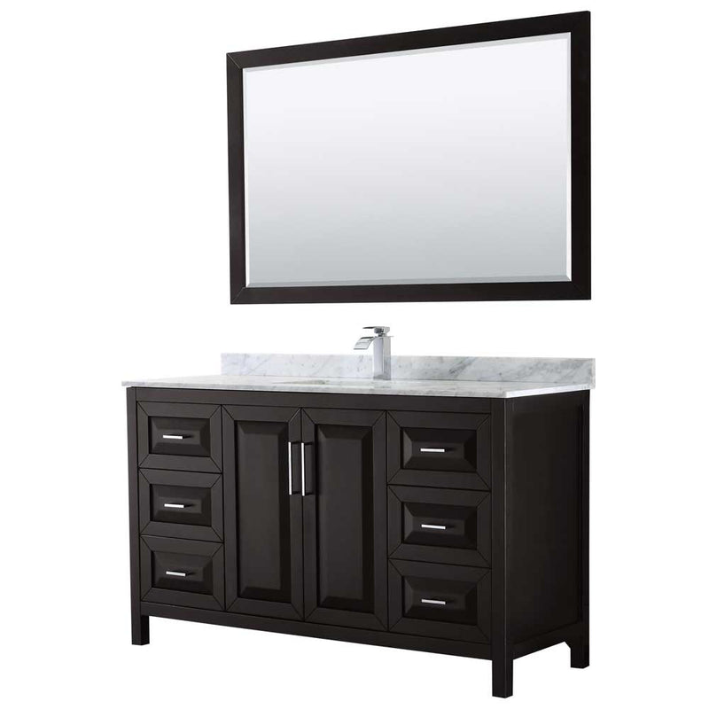 Daria 60 Inch Single Bathroom Vanity in Dark Espresso - 17