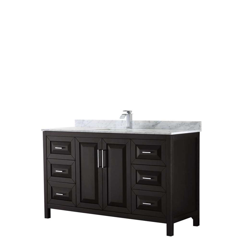 Daria 60 Inch Single Bathroom Vanity in Dark Espresso - 13