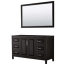 Daria 60 Inch Single Bathroom Vanity in Dark Espresso - 2
