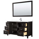 Daria 60 Inch Single Bathroom Vanity in Dark Espresso - 27