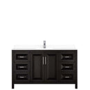 Daria 60 Inch Single Bathroom Vanity in Dark Espresso - 24