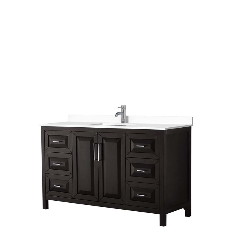 Daria 60 Inch Single Bathroom Vanity in Dark Espresso - 22