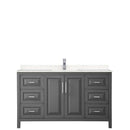 Daria 60 Inch Single Bathroom Vanity in Dark Gray - 6