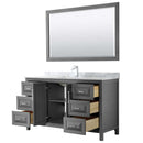 Daria 60 Inch Single Bathroom Vanity in Dark Gray - 18