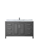 Daria 60 Inch Single Bathroom Vanity in Dark Gray - 15