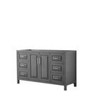 Daria 60 Inch Single Bathroom Vanity in Dark Gray