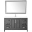 Daria 60 Inch Single Bathroom Vanity in Dark Gray - 28
