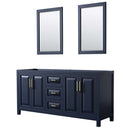 Daria 72 Inch Double Bathroom Vanity in Dark Blue - 2