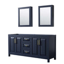 Daria 72 Inch Double Bathroom Vanity in Dark Blue - 6