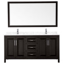 Daria 72 Inch Double Bathroom Vanity in Dark Espresso - 21