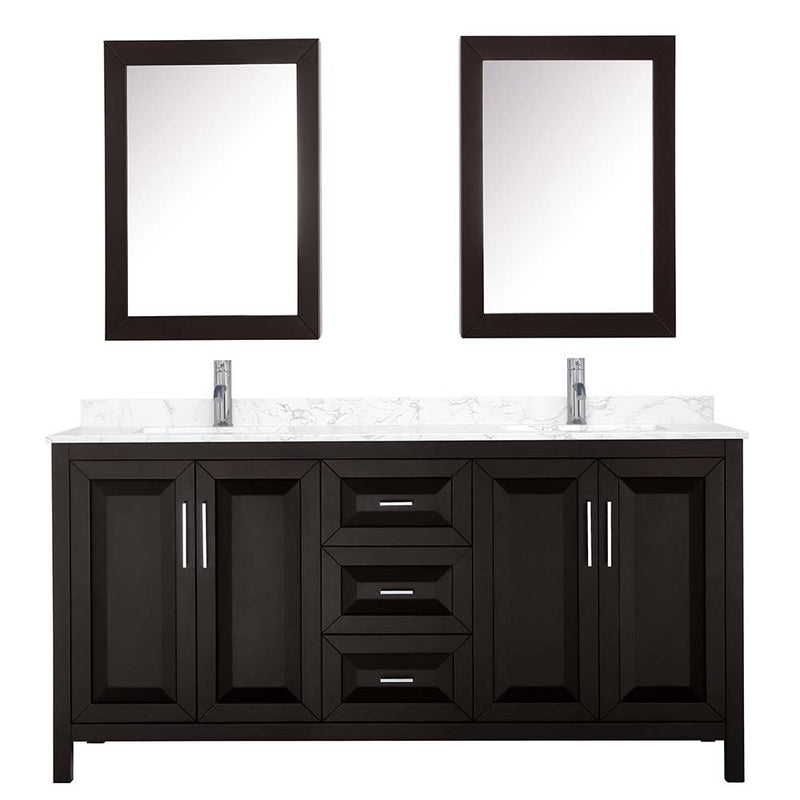 Daria 72 Inch Double Bathroom Vanity in Dark Espresso - 26