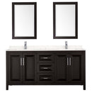 Daria 72 Inch Double Bathroom Vanity in Dark Espresso - 36