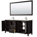 Daria 72 Inch Double Bathroom Vanity in Dark Espresso - 40