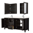 Daria 72 Inch Double Bathroom Vanity in Dark Espresso - 45