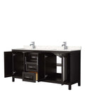 Daria 72 Inch Double Bathroom Vanity in Dark Espresso - 31