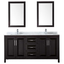 Daria 72 Inch Double Bathroom Vanity in Dark Espresso - 56