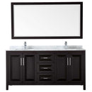 Daria 72 Inch Double Bathroom Vanity in Dark Espresso - 61