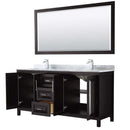 Daria 72 Inch Double Bathroom Vanity in Dark Espresso - 60