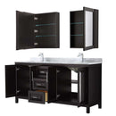 Daria 72 Inch Double Bathroom Vanity in Dark Espresso - 65