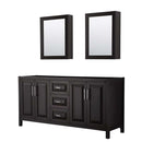 Daria 72 Inch Double Bathroom Vanity in Dark Espresso - 6