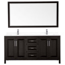 Daria 72 Inch Double Bathroom Vanity in Dark Espresso - 83