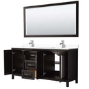 Daria 72 Inch Double Bathroom Vanity in Dark Espresso - 82