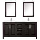 Daria 72 Inch Double Bathroom Vanity in Dark Espresso - 88