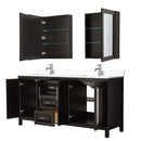 Daria 72 Inch Double Bathroom Vanity in Dark Espresso - 87