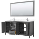 Daria 72 Inch Double Bathroom Vanity in Dark Gray - 20