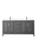 Daria 72 Inch Double Bathroom Vanity in Dark Gray - 12