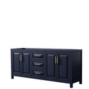 Daria 80 Inch Double Bathroom Vanity in Dark Blue