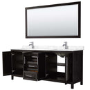 Daria 80 Inch Double Bathroom Vanity in Dark Espresso - 20