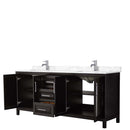 Daria 80 Inch Double Bathroom Vanity in Dark Espresso - 11