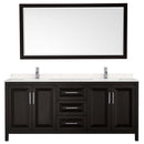 Daria 80 Inch Double Bathroom Vanity in Dark Espresso - 41