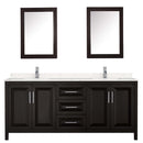 Daria 80 Inch Double Bathroom Vanity in Dark Espresso - 46