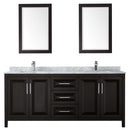 Daria 80 Inch Double Bathroom Vanity in Dark Espresso - 56