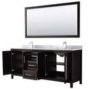 Daria 80 Inch Double Bathroom Vanity in Dark Espresso - 60
