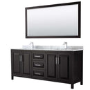 Daria 80 Inch Double Bathroom Vanity in Dark Espresso - 59