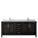 Daria 80 Inch Double Bathroom Vanity in Dark Espresso - 52