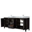 Daria 80 Inch Double Bathroom Vanity in Dark Espresso - 51