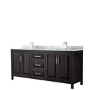 Daria 80 Inch Double Bathroom Vanity in Dark Espresso - 50