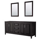 Daria 80 Inch Double Bathroom Vanity in Dark Espresso - 2