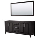 Daria 80 Inch Double Bathroom Vanity in Dark Espresso - 4
