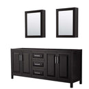 Daria 80 Inch Double Bathroom Vanity in Dark Espresso - 6
